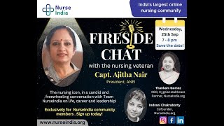 Fireside Chat Capt Ajitha Nair [upl. by Haida]