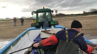 Launching before the gale Beach boat sea fishing for anglers bait and food [upl. by Jaylene]