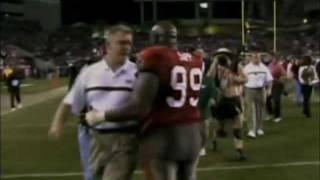 sapp hit on clifton [upl. by Nerak988]