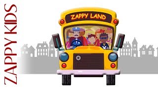 WHEELS ON THE BUS Nursery Rhymes COMPILATION Of Childrens Songs From Zappy Kids TV [upl. by Seyah]