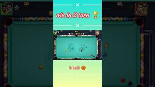 8 BALL POOL GAME PLAY MATCH WON IN 2 TURN 🏆 [upl. by Helms]