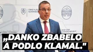 Erik Tomáš sa pustil do Danka „Andrej Danko krivo klamal a ide vám brať z dôchodkov“ [upl. by Marder262]