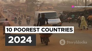 Top 10 Poorest Countries in the world 2024 [upl. by Nirehtak]