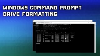 How to Format Hard Drives with Windows Command Prompt amp Disk Part [upl. by Ahtelrac]