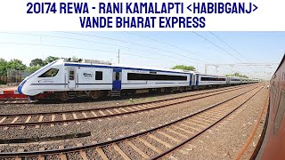 CROSSING with 20174 VANDE BHARAT EXPRESS at Narmadapuram  Arr amp Depart at नर्मदापुरम HOSHANGABAD [upl. by Trixy]