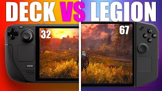 Legion Go vs Steam Deck Performance Test [upl. by Alesandrini]