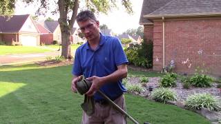 How to Replace Echo Trimmer string  ECHO Weed Eater String Replacement  SRM225 Quick Feed [upl. by Ennaylime910]