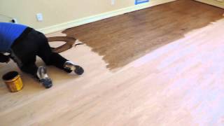 How to Stain Hardwood Floors by Hand [upl. by Giovanna489]