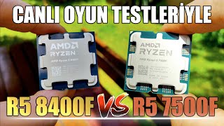 AMD R5 8400F vs R5 7500F  R7 8700F Karşılaştırmalı Testler [upl. by Hajile]