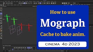 How to bake cloner animation with Mograph Cache tag in Cinema 4D 2023 MaxonVFX ​ [upl. by Olraced]