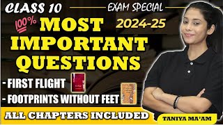 Class 10 English Important Questions 202425  Half yearly PreBoards  Class 10 English [upl. by Clementine]