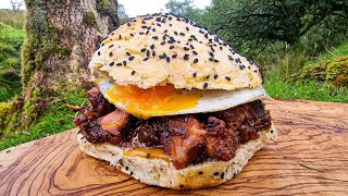 The best burger with ribs and thin scrambled eggs You wont find such a burger anywhere [upl. by Benedix244]