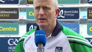 John Kiely on Limerick pain Cork glory and Barry Nash injury [upl. by Dionysus]