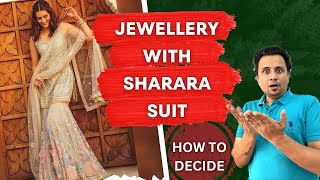 Jewellery with Sharara Suit  Dazzles Jewellery  Jewellery for Sharara  Jewellery on Gharara [upl. by Rene959]