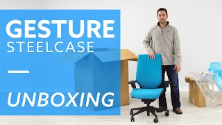 Steelcase Gesture Office Chair Unboxing [upl. by Ydde]