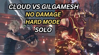 FFVII Rebirth Cloud Solo Vs Gilgamesh No Damage Hard Mode [upl. by Marijn]