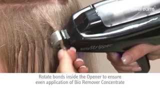 Hair Extension Removal  easier than ever  Hairdreams easyStripper [upl. by Alaunnoif288]