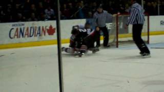 CBN Cee Bee Stars vs Clarenville Caribous  Fight [upl. by Adnohser]