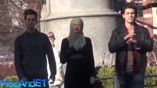 Muslim Women Harassed For Praying In Public With A Hijab SOCIAL EXPERIMENT [upl. by Elokcin]