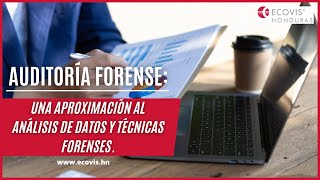 Auditoría forense Una aproximación al análisis de datos y técnicas forenses [upl. by Jerry]