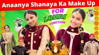 Anaanya amp Shanaya Ka Make Up For Lohri Function  RS 1313 VLOGS  Ramneek Singh 1313 [upl. by Bysshe683]