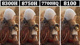 GTX 1060  I5 8300H vs I7 8750H vs I7 7700HQ vs I3 8100  Tested 15 Games [upl. by Lebanna]