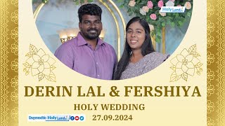 HOLY WEDDING FERSHIYA ANANTH WEDS DERIN LAL KIRUBASANAM ZIONMALAI amp FGPC MATHOOR holylandtvlive [upl. by Igor970]