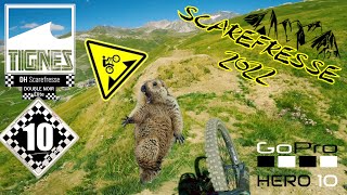 4K MTB  TIGNES BIKE PARK  2022 SCAREFRESSE  Pov full run  GoPro Hero 10 [upl. by Yrrehs]