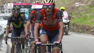 Vincenzo Nibali vince la Tappa Regina del Giro dItalia 100 [upl. by Saffian]