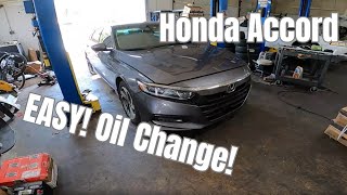 Honda Accord Oil Change [upl. by Honna286]