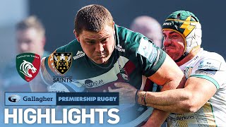 Leicester v Northampton  HIGHLIGHTS  Tough East Midlands Derby  Gallagher Premiership 202021 [upl. by Atilek114]