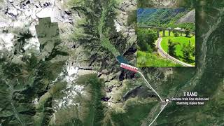 Bernina express tour from Milan map [upl. by Svetlana176]