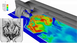 Simulation of Gas Turbine Burner Fuel Spray Atomization and Combustion [upl. by Hpesoj]