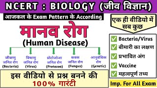 मानव रोग  Human diseases in hindi  Bacteria  Virus  Protozoa  Fungus  Biology  Study vines [upl. by Letnuhs]