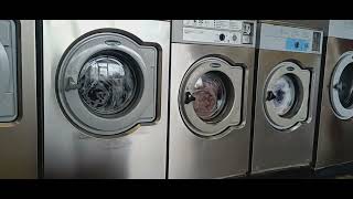 Wascomat Senior W630 W640 Washing Machine Pre And Main Wash In Action [upl. by Karisa584]