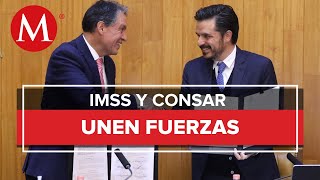 IMSS y CONSAR firman convenio para ampliar la colaboración administrativa [upl. by Annairoc]