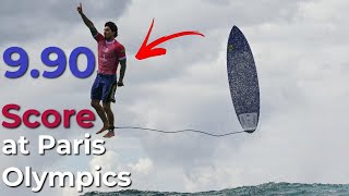 Gabriel Medina Makes History with 990 Score at Paris Olympics [upl. by Onil]