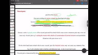 CNS Physiology  Visceral Sensation amp Referred Pain  Mutah [upl. by Dranoc]