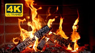 🔥 Calm Fireplace Ultra HD 4K Fireplace with Crackling Fire Sounds Fireplace Burning [upl. by Sinnel]