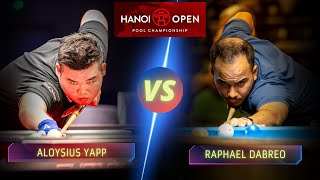 ALOYSIUS YAPP VS RAPHAEL DABREO  2023 HANOI OPEN billiards nineball 9ballpool highlights [upl. by Eveineg408]