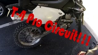 T4 Pro Circuit vs stock Drz Exhaust [upl. by Hallett]