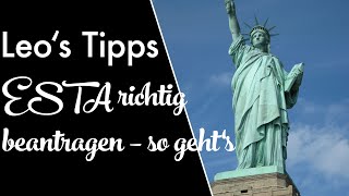 Einreise in die USA So beantragst du das ESTA richtig [upl. by Nanek]