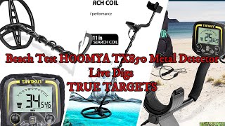 HOOMYA TX850 G2 clone Metal Detector Beach Test Metal Detecting LIVE DIGS TRUE Signals EPIC Results [upl. by Ramses]