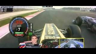 F1 Onboard Highlights  F1 2011  R17  Indian Grand Prix [upl. by Tyrrell]