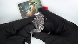 Kookaburra Shaped 1 oz Silver Coin 5000 Francs CFA Chad 2024 [upl. by Patricio]