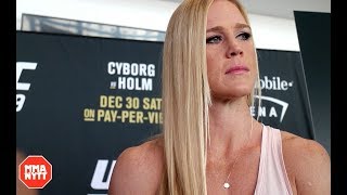 Holly Holm Gives An Update On Teammate Jon Jones l UFC 219 [upl. by Sykleb403]