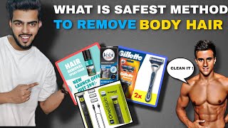 Best Safest Method To Remove Body Hair For Men  No Acne amp Pimples  Hair Spray  Trimmer  Razor [upl. by Esinned]