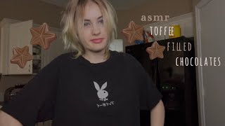 asmr making toffee filled chocolates happy flop 🎀🍫 [upl. by Gardie816]