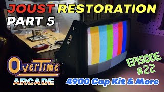 How to Install a Cap Kit in a WellsGardner K4900 Arcade Monitor Williams Joust Restoration part 5 [upl. by Telrahc]