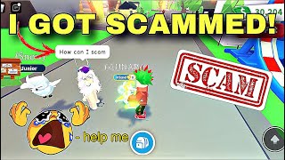 😱😰BE AWARE FROM THIS NEW SCAM IN ADOPT ME MUST WATCH I GET SCAMMED adoptme adoptmetrades [upl. by Yennaiv]